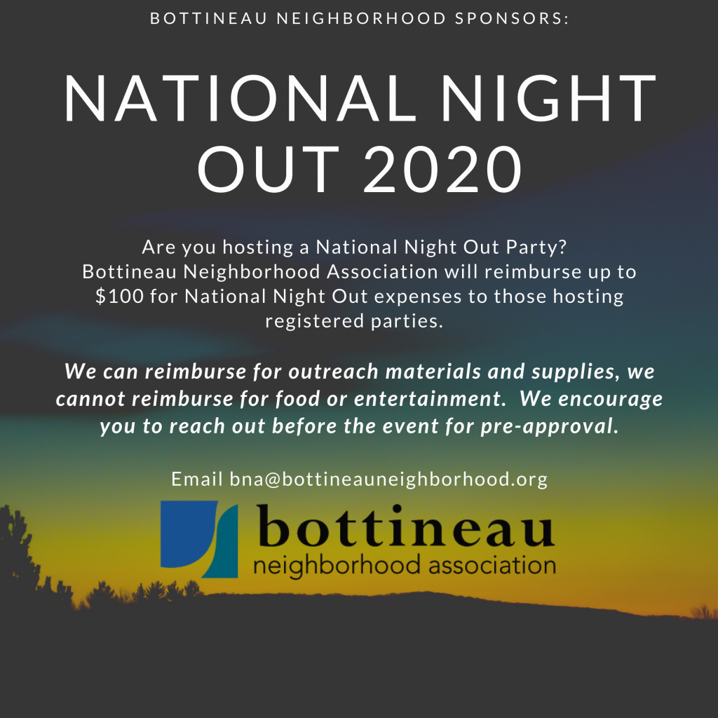 National Night Out 2020 postcard