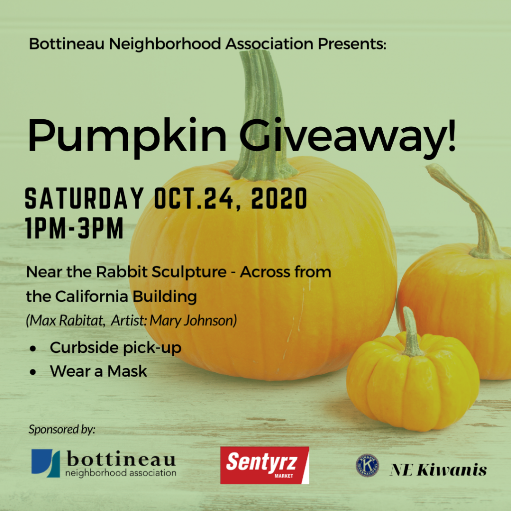 Pumpkin Giveaway Bottineau Neighborhood Association